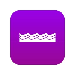 Poster - Water icon digital purple for any design isolated on white vector illustration