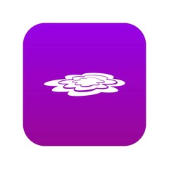 Poster - Water puddle icon digital purple for any design isolated on white vector illustration