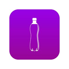 Poster - Water bottle icon digital purple for any design isolated on white vector illustration