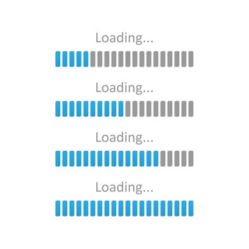 Progress loading bar. Vector illustration