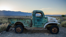 Rusted Old Vehicle, Ballarat Ghost Town, Inyo County, California, USA