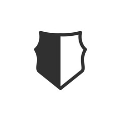 Poster - Shield icon template color editable. Shield symbol vector sign isolated on white background. Simple logo vector illustration for graphic and web design.