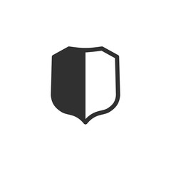 Poster - Shield icon template color editable. Shield symbol vector sign isolated on white background. Simple logo vector illustration for graphic and web design.