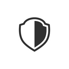 Poster - Shield icon template color editable. Shield symbol vector sign isolated on white background. Simple logo vector illustration for graphic and web design.
