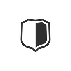Poster - Shield icon template color editable. Shield symbol vector sign isolated on white background. Simple logo vector illustration for graphic and web design.