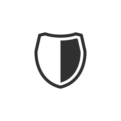 Poster - Shield icon template color editable. Shield symbol vector sign isolated on white background. Simple logo vector illustration for graphic and web design.