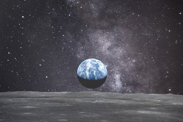 earth from the space. elements of this image furnished by nasa