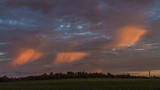 Fototapeta Tęcza - sunset over field