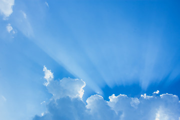 blue sky and cloud, blue abstract background, the sun and sky