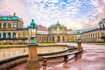 Wall Mural - Zwinger Palace in historical center of the old city of Dresden. Saxony, Germany.