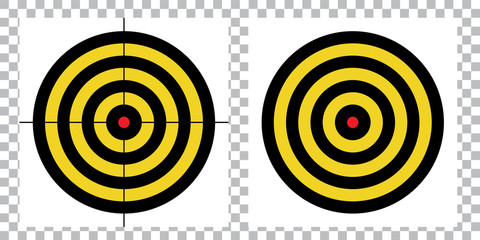 Canvas Print - blank arrow  target blank gun target paper shooting target blank target background target paper shooting on white background vector