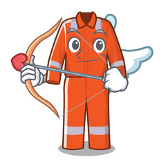 Poster - Cupid working overalls in the cartoon shape