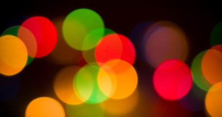 Wall Mural - lights blurred bokeh background