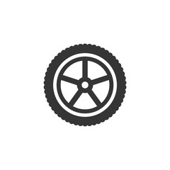 Aufkleber - Car wheels icon template color editable. Wheels symbol vector sign isolated on white background. Simple logo vector illustration for graphic and web design.
