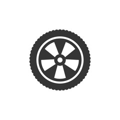 Leinwandbilder - Car wheels icon template color editable. Wheels symbol vector sign isolated on white background. Simple logo vector illustration for graphic and web design.