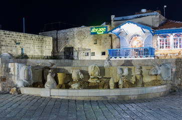 Wall Mural - Fountain - Zodiac Signs - in the Kedumim Square in on old city Yafo in Tel Aviv-Yafo in Israel