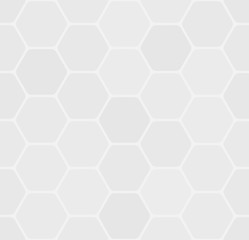 Wall Mural - Seamless abstract background. Gray hexagons. Vector illustration.
