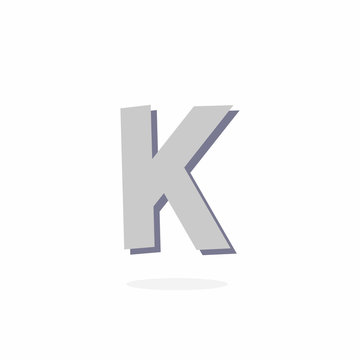 Vector Logo Letter K Stone Rock
