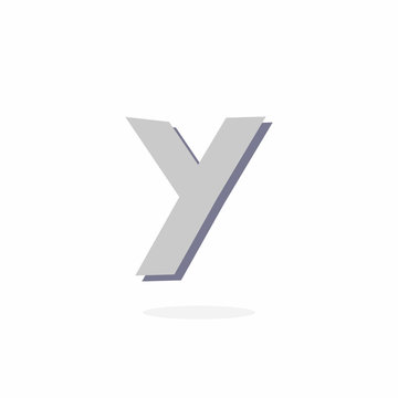 Vector Logo Letter Y Stone Rock