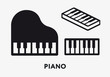 © Артём Ковязин - Piano Keyboard Isometric Synthesizer. Flat Vector Icon Set.