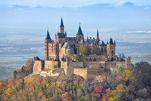 Hohenzollern Castle In The Autumn, Germany