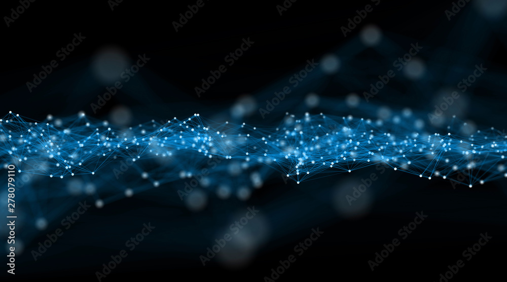 Abstract background consisting of points and lines Stock Photo | Adobe ...