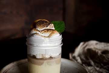 Poster - Banana Pudding in Glass Jar