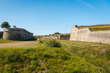 the vauban fortifications of Saint Martin de Re on a sunny day