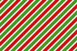 Christmas background. Red and green diagonal stripes pattern.