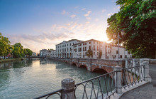 The Embankment In The Centre Of Treviso