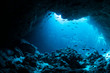 Leinwandbild Motiv Underwater cave