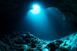 Underwater cave in Miyakojima Island
