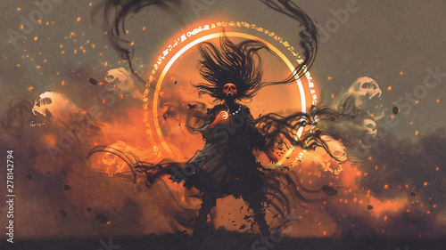 the angry sorcerer of evil ...