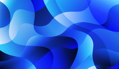 Wavy Background. For Design, Presentation, Business. Vector Illustration with Color Gradient