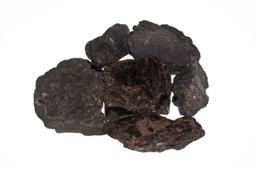 Wall Mural - coal isolated on white background