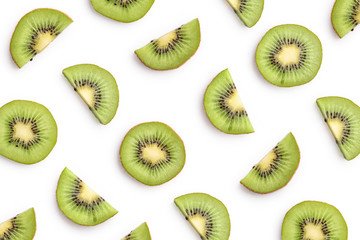 Wall Mural - Kiwi slices as pattern