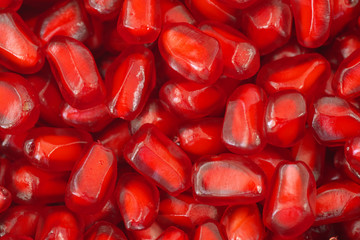 Macro texture of pomegranate.