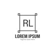 © Robani - Initial RL logo template with modern frame. Minimalist RL letter logo vector illustration