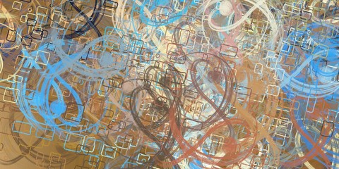  Oil painting. Canvas surface. Abstract. Wide brush. Backdrop material. Modern art. Painterly mix. Handmade background. Wall painting. 2d illustration. Colorful pattern.