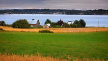 Farm Landscape In Whidbey Island In Washington State
