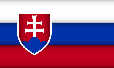 Wall Mural - Flag of Slovakia.