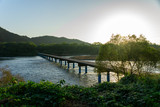 Fototapeta Pomosty - [高知県]佐田沈下橋