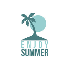 Sticker - tropical island summer vacation beach holiday