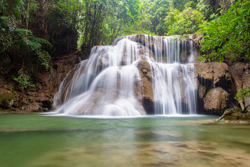 Wall Mural - Huai Mae Khamin waterfall