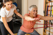 © Microgen - Senior Woman Doing Squats