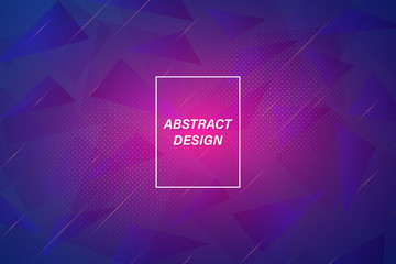 Poster - Colorful geometric background. Gradient background bright colors and dynamic shape compositions . Vector Illustration