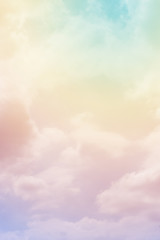 cloud background with a pastel colour