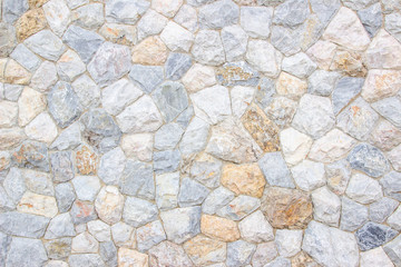 Wall Mural - Brick stone wall stack of medieval natural stone texture background or rock strata boundary the rock seamless abstract and fragment of a walls from a gray.