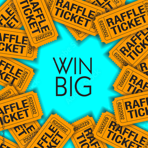 Fotomural Win Big! Is the theme of this graphic with space for text