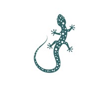 Gecko Logo Vector Icon Illustration